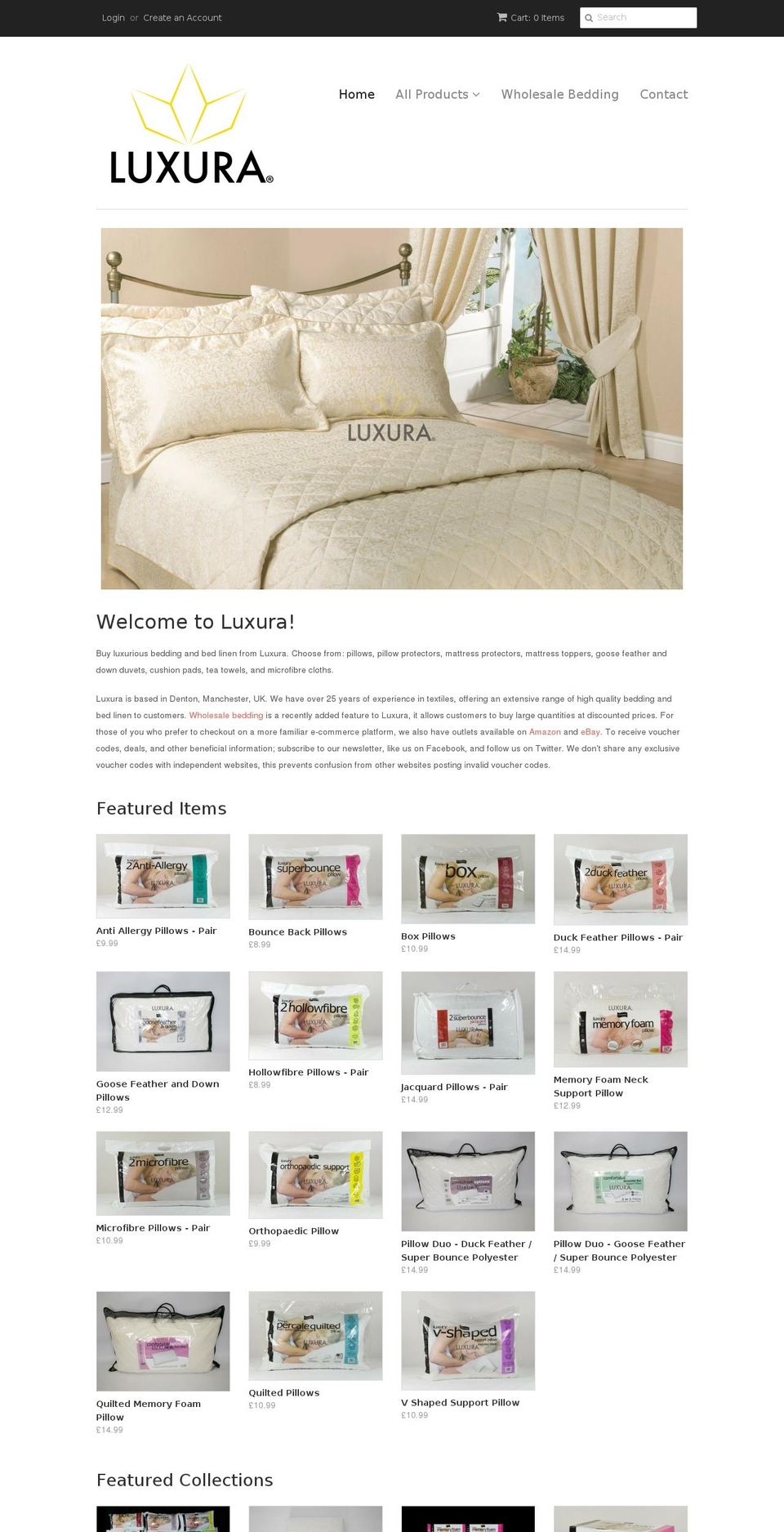 luxura-uk.com shopify website screenshot