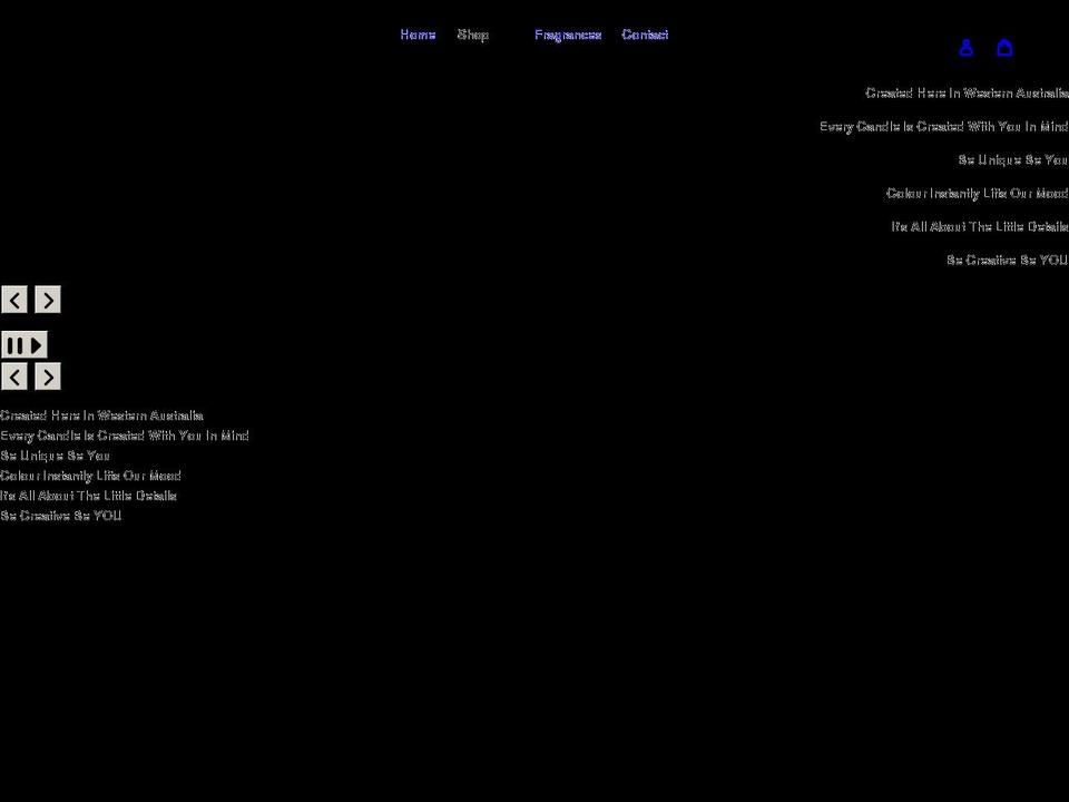 luxuriacandles.com.au shopify website screenshot