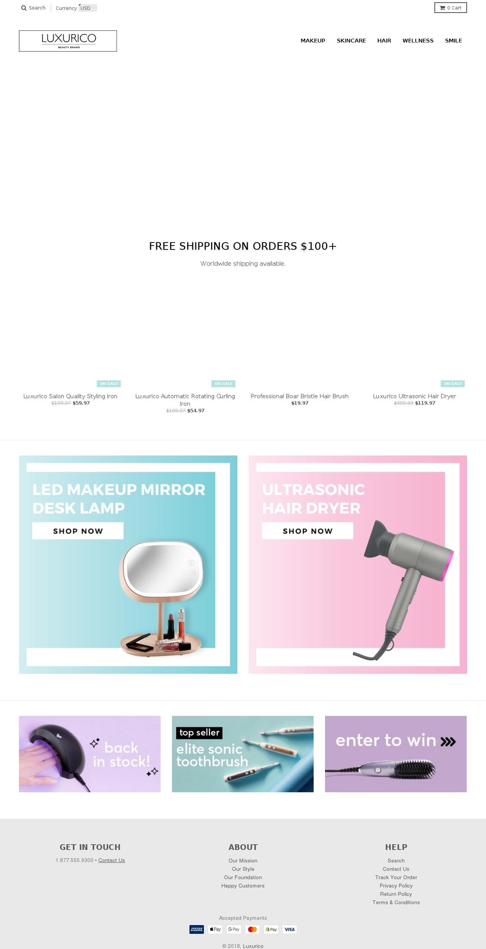 luxurico.com shopify website screenshot