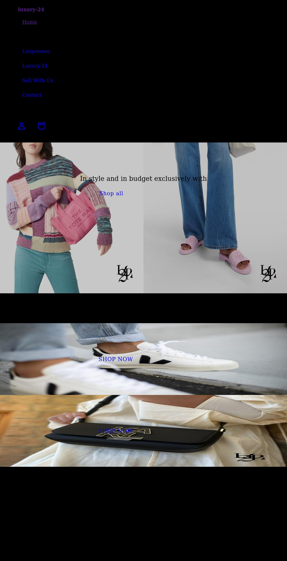 luxury-24.com shopify website screenshot