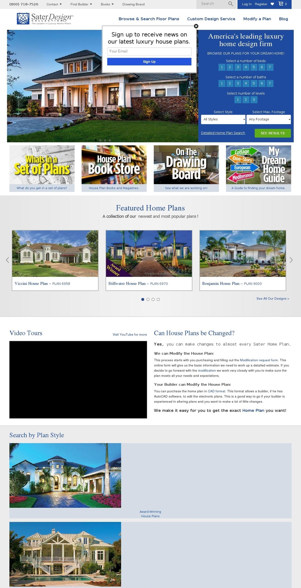 sater-production Bold July 24 Shopify theme site example luxury-house-plan.com