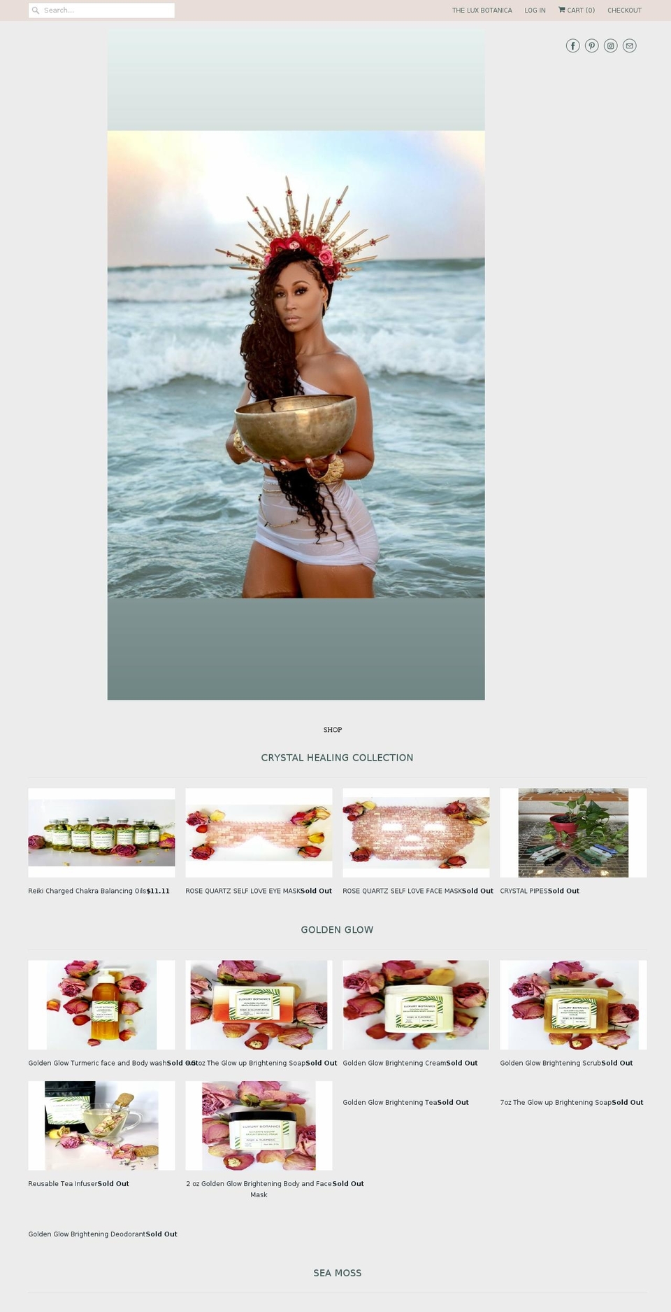 luxurybotanica.com shopify website screenshot