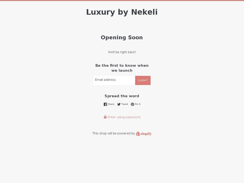 luxurybynk.com — Shopify storefront screenshot