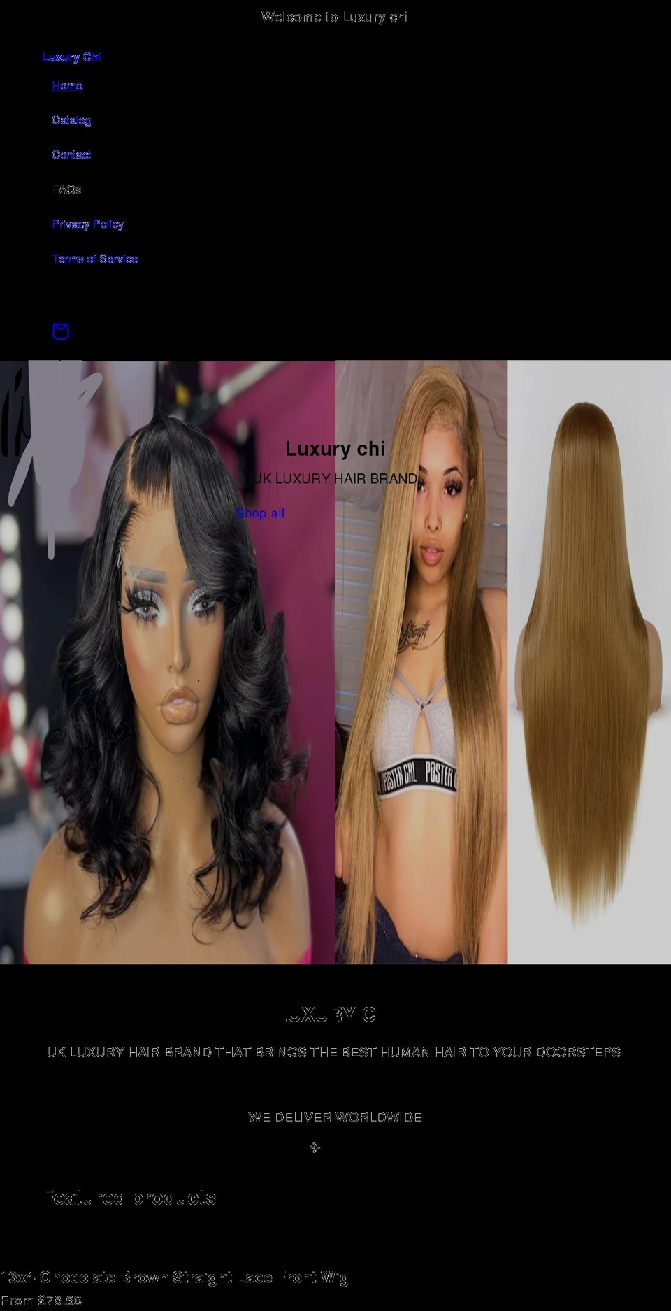 luxurychi.net shopify website screenshot