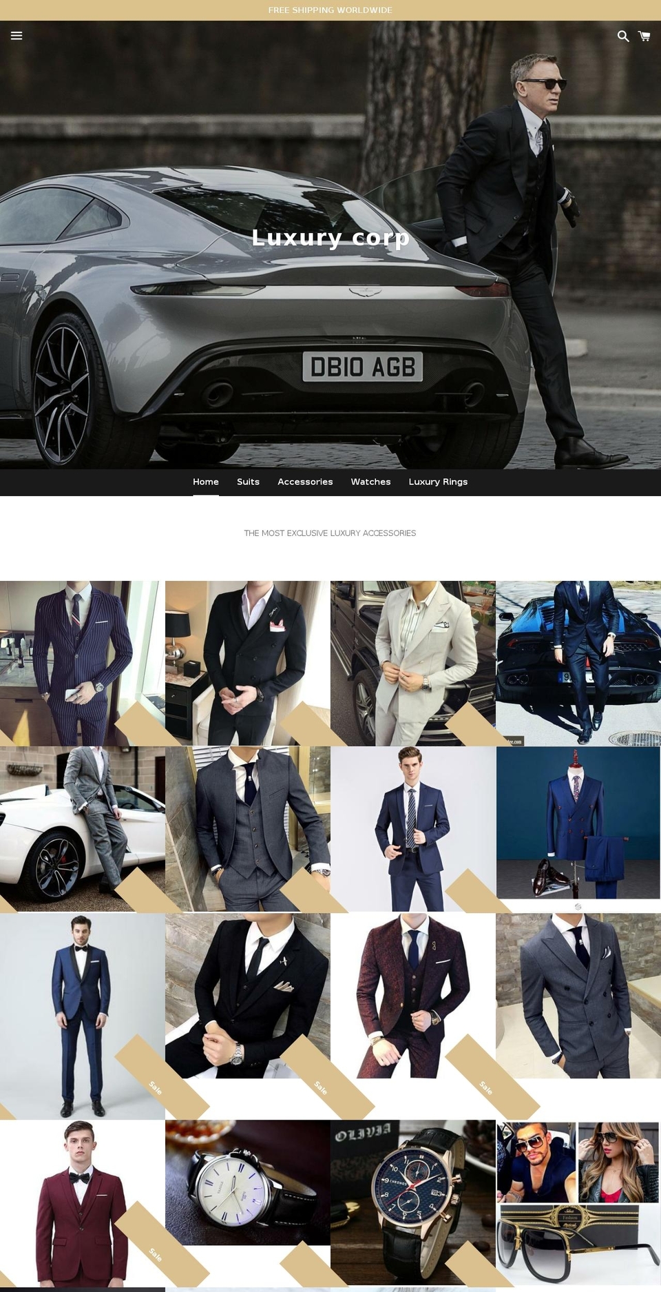 luxurycorplifestyle.com — Shopify storefront screenshot