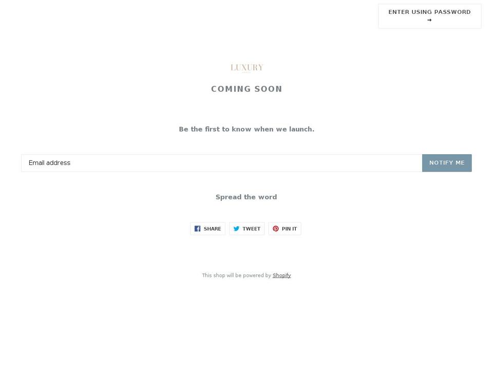 luxurydupes.com — Shopify storefront screenshot