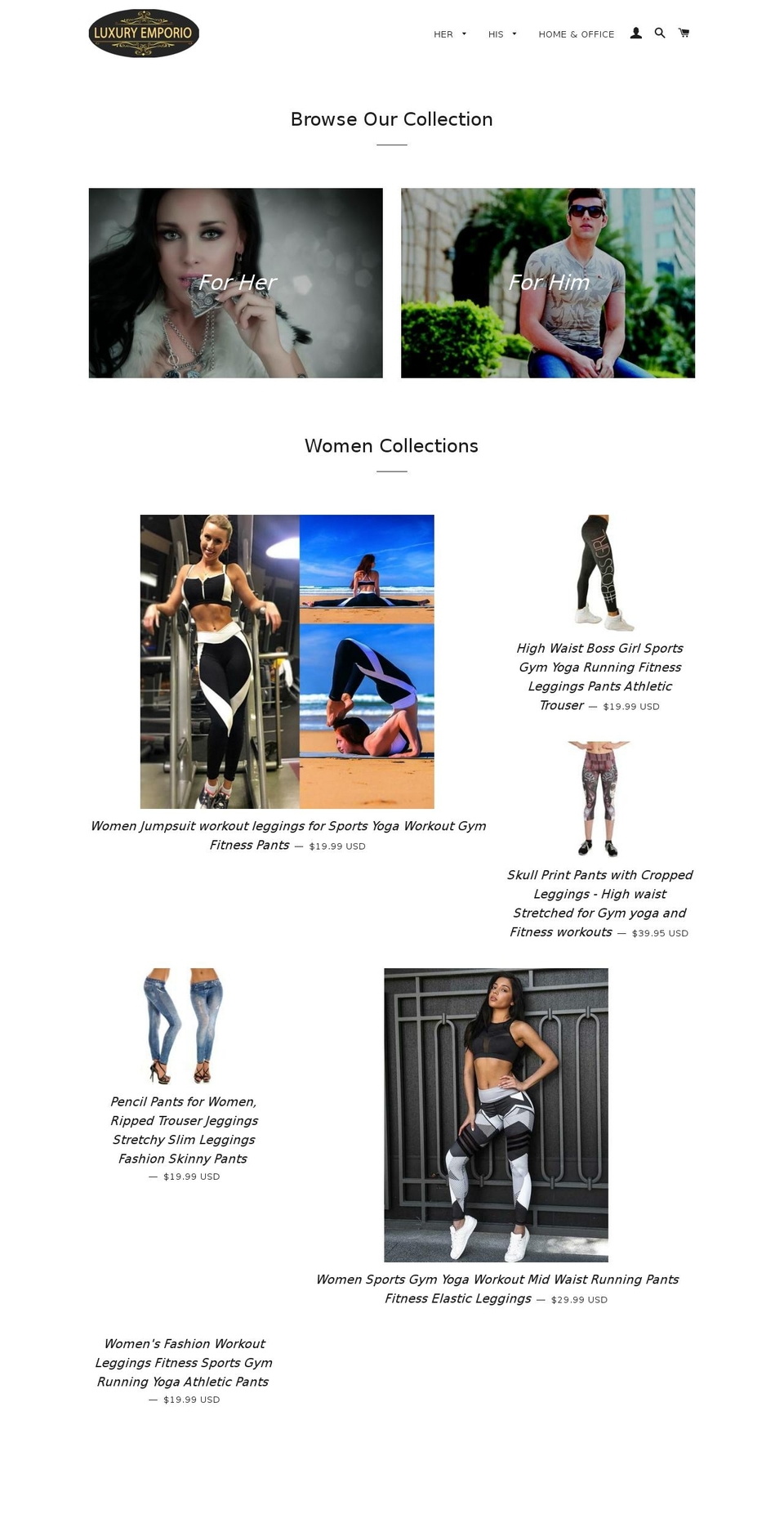 luxuryemporio.com shopify website screenshot