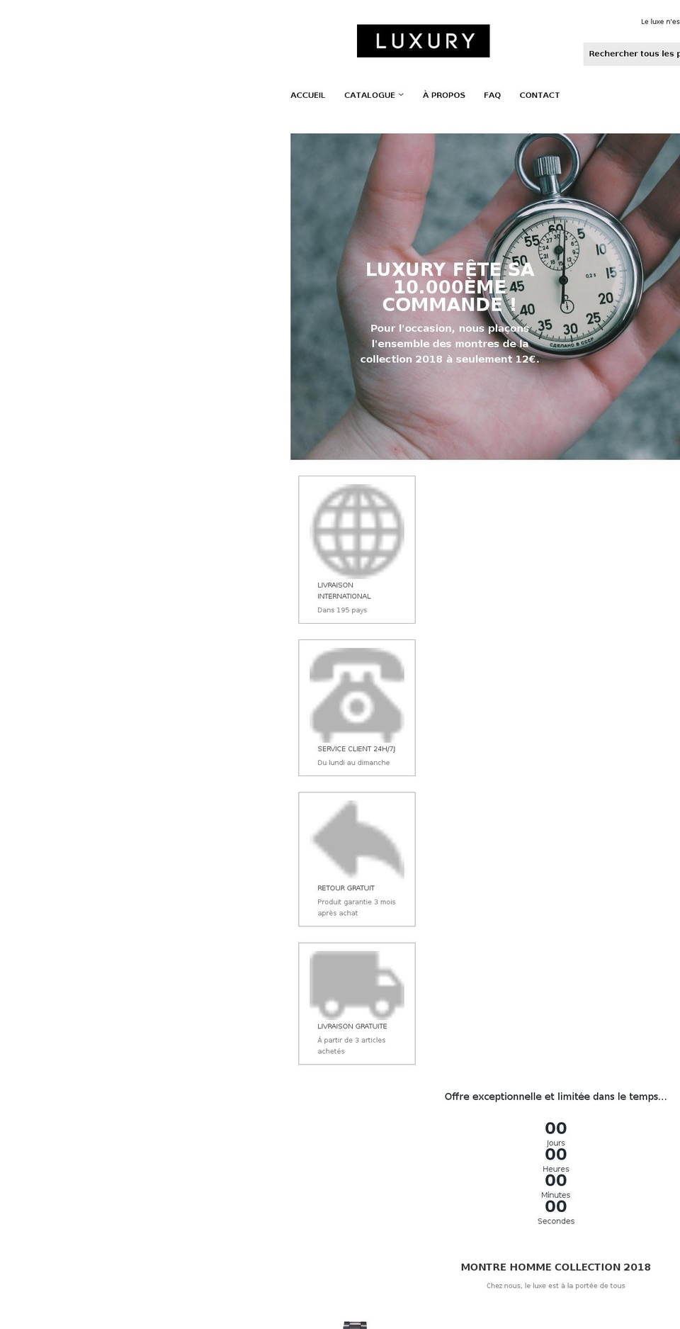 luxuryfr.com — Shopify storefront screenshot