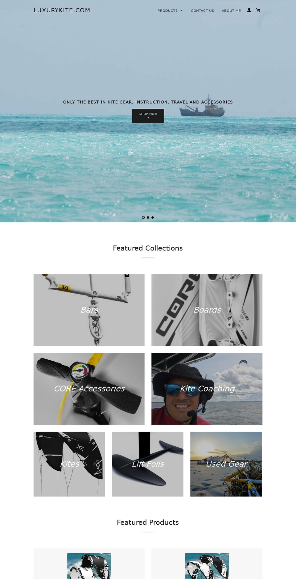 luxurykite.com — Shopify storefront screenshot