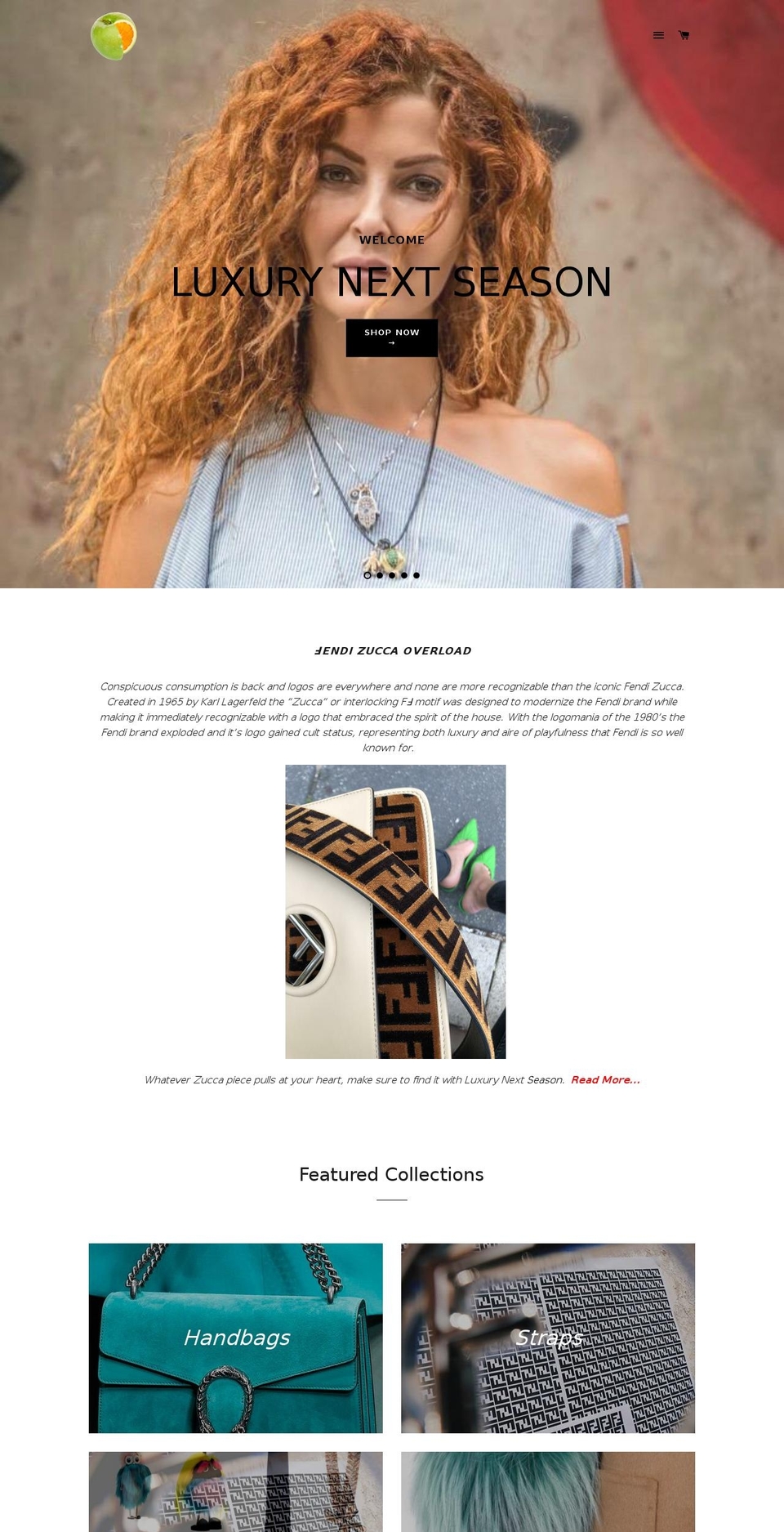 luxurynextseason.com shopify website screenshot