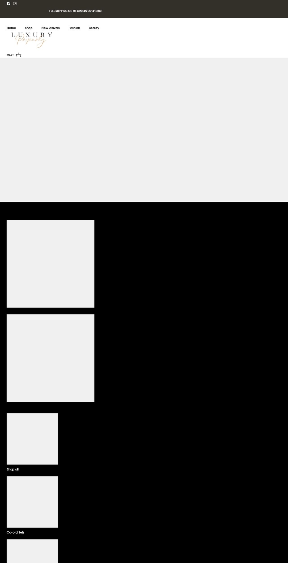 luxuryproperly.com shopify website screenshot