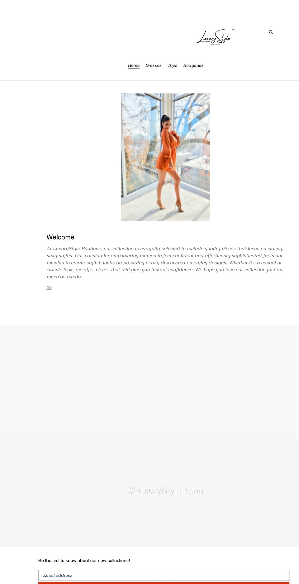 luxurystyleboutique.com shopify website screenshot