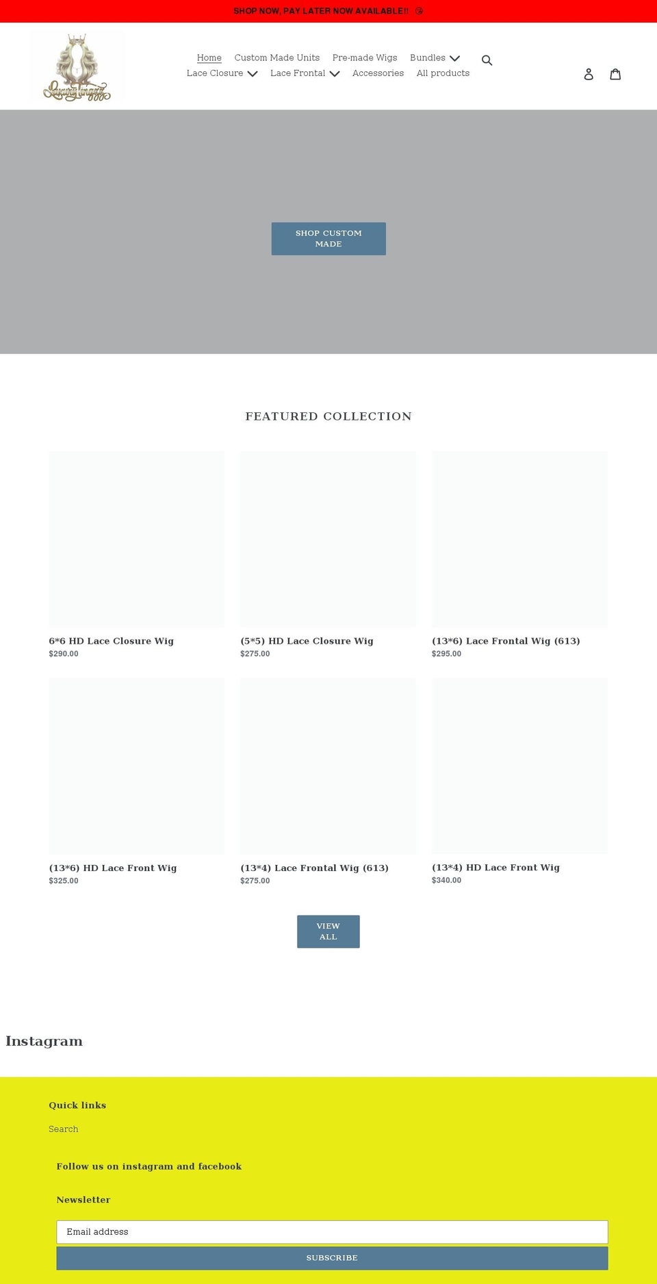 luxurytingzz.com shopify website screenshot