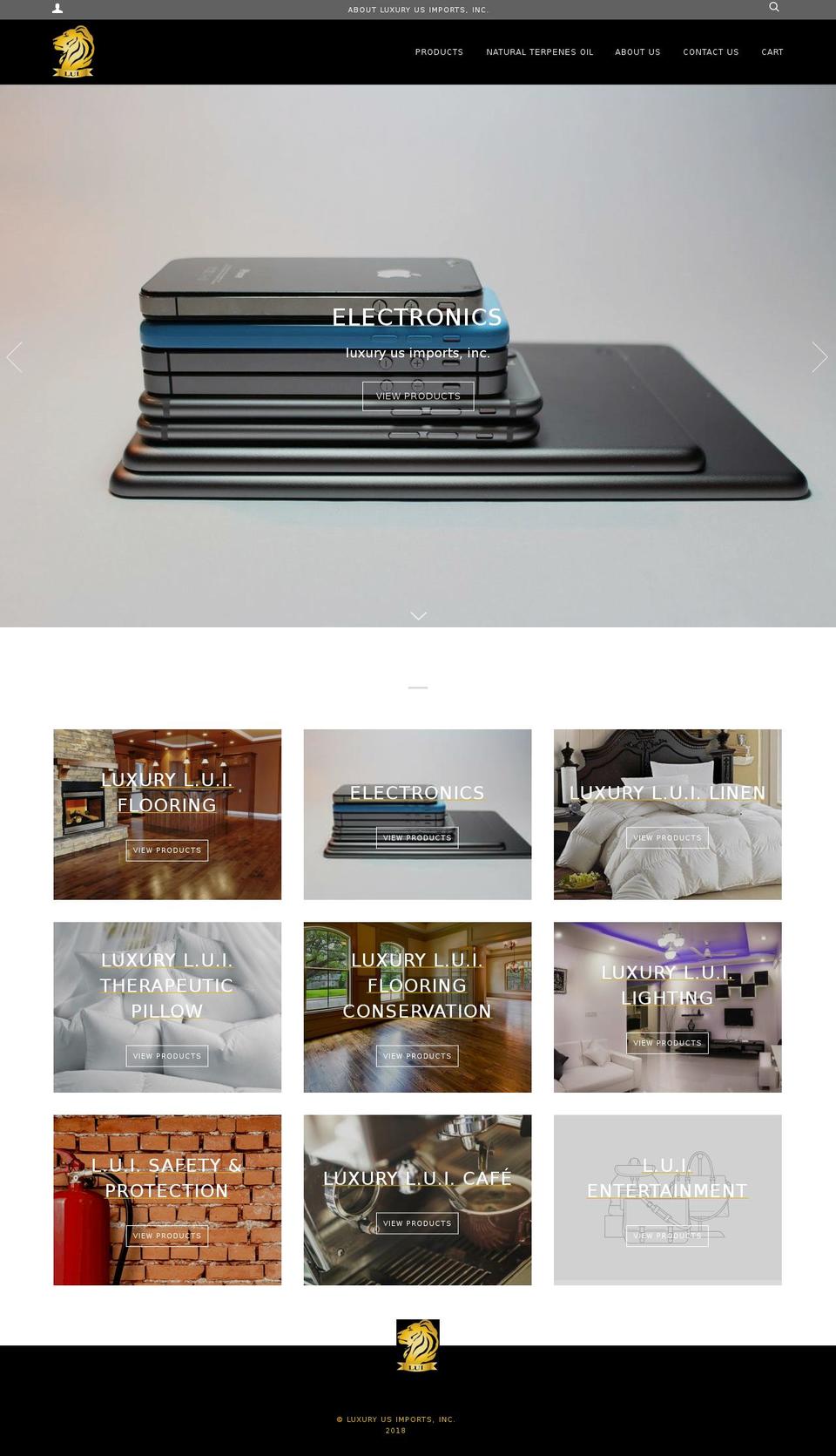 luxuryusimports.com — Shopify storefront screenshot