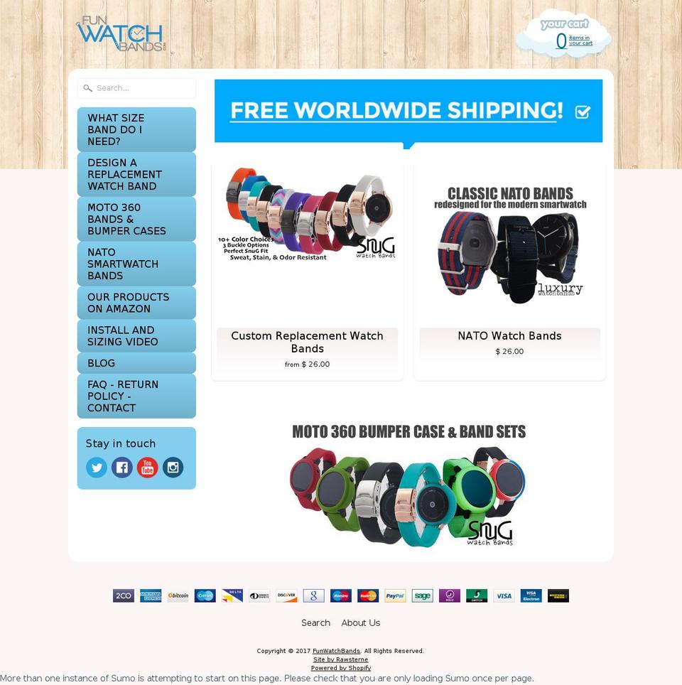 Copy of Sunrise Shopify theme site example luxurywatchbands.com