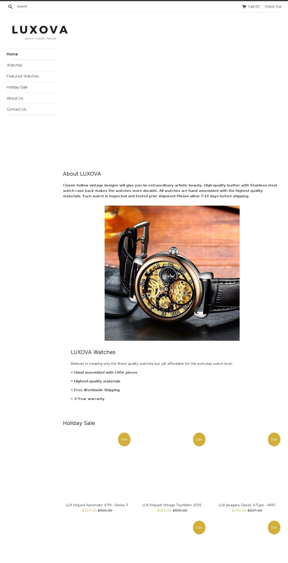 luxurywatchstop.com shopify website screenshot