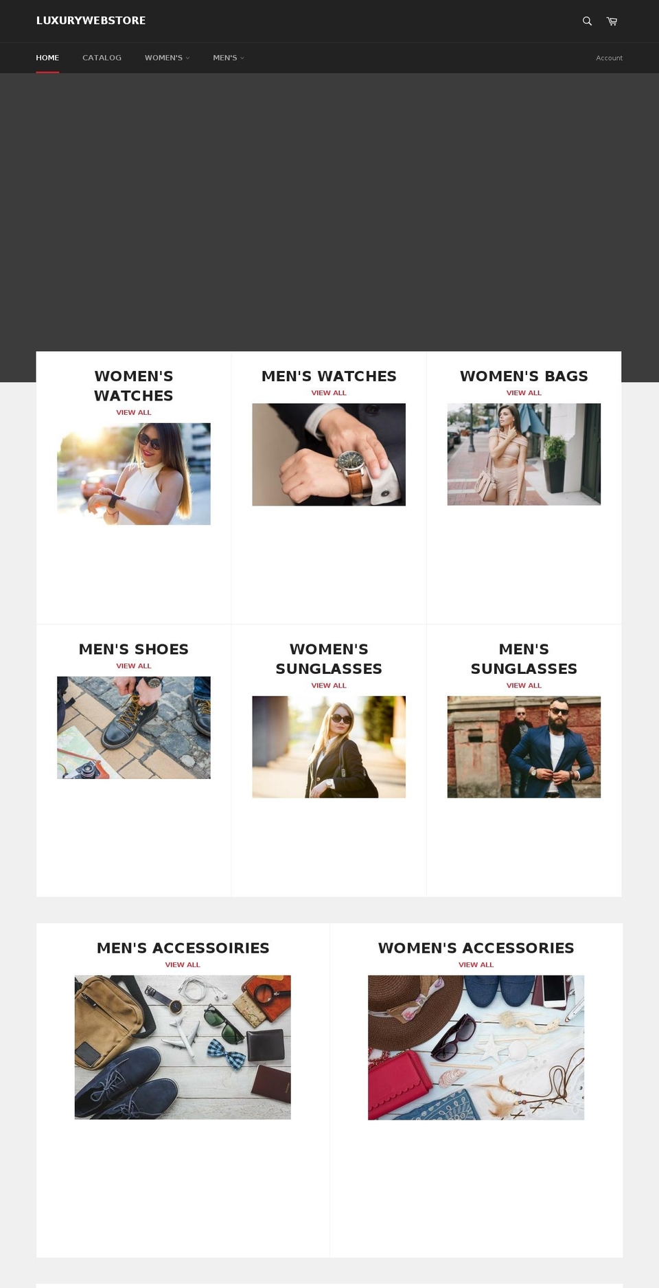 luxurywebstore.com — Shopify storefront screenshot