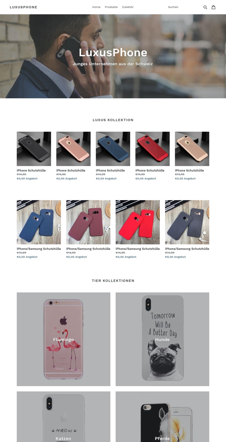 luxusphone.com — Shopify storefront screenshot