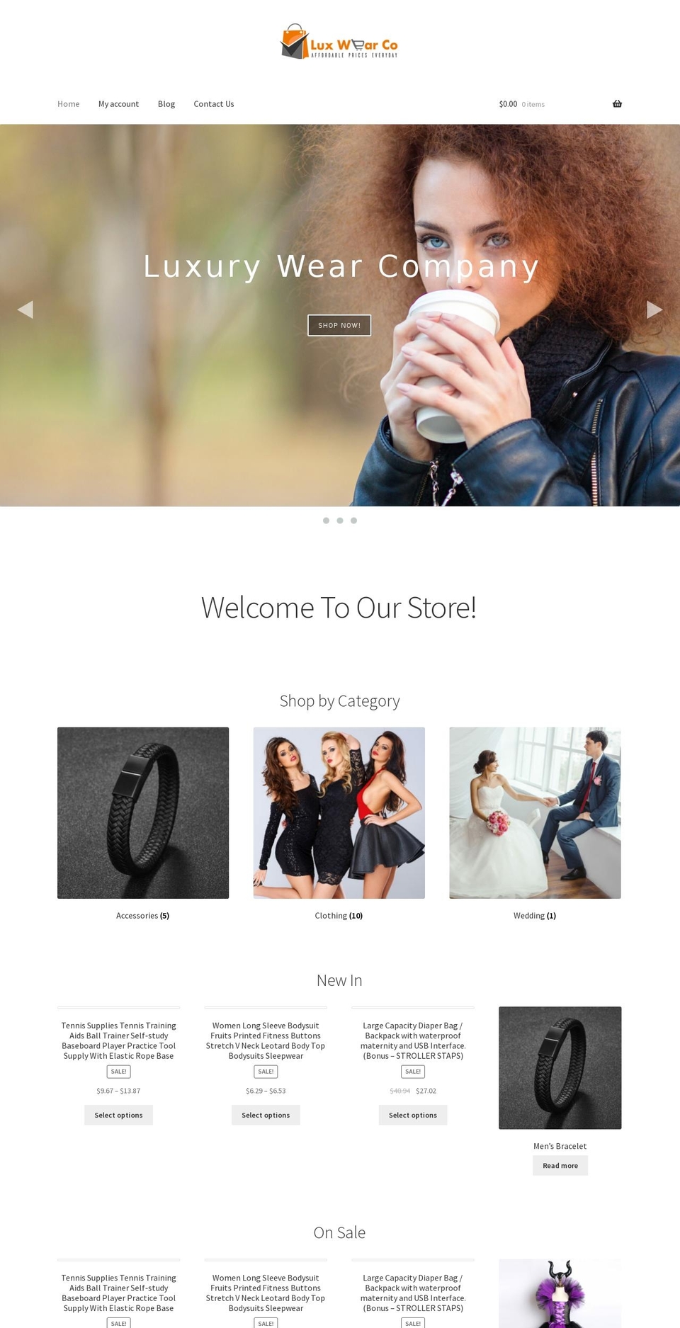 luxwearco.com — Shopify storefront screenshot