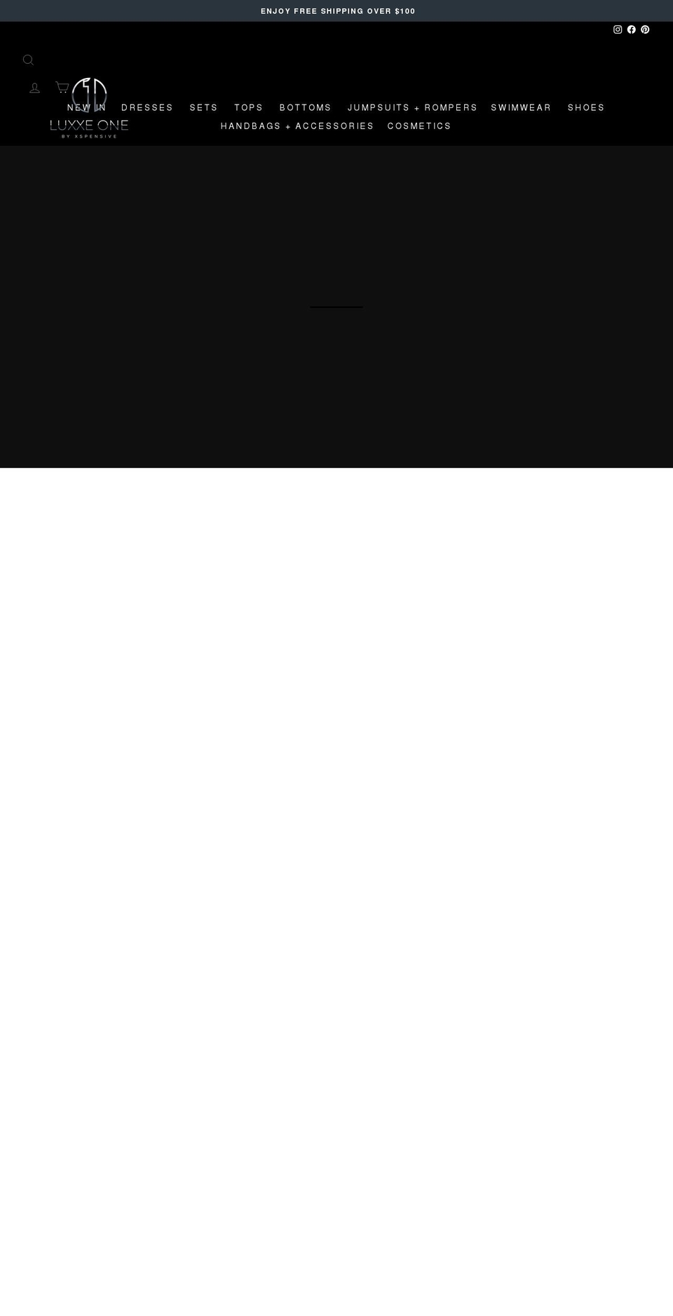 luxxeone.com shopify website screenshot