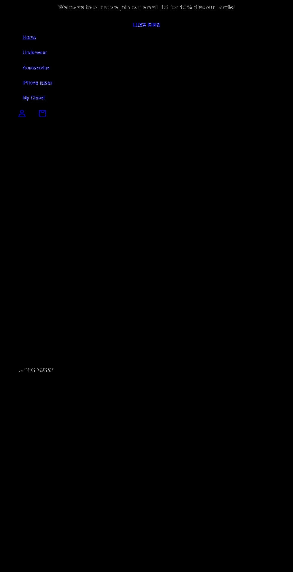 luxxking.com shopify website screenshot