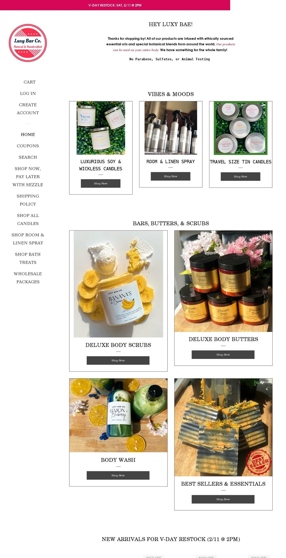 Pop with Installments message Shopify theme site example luxybarco.com