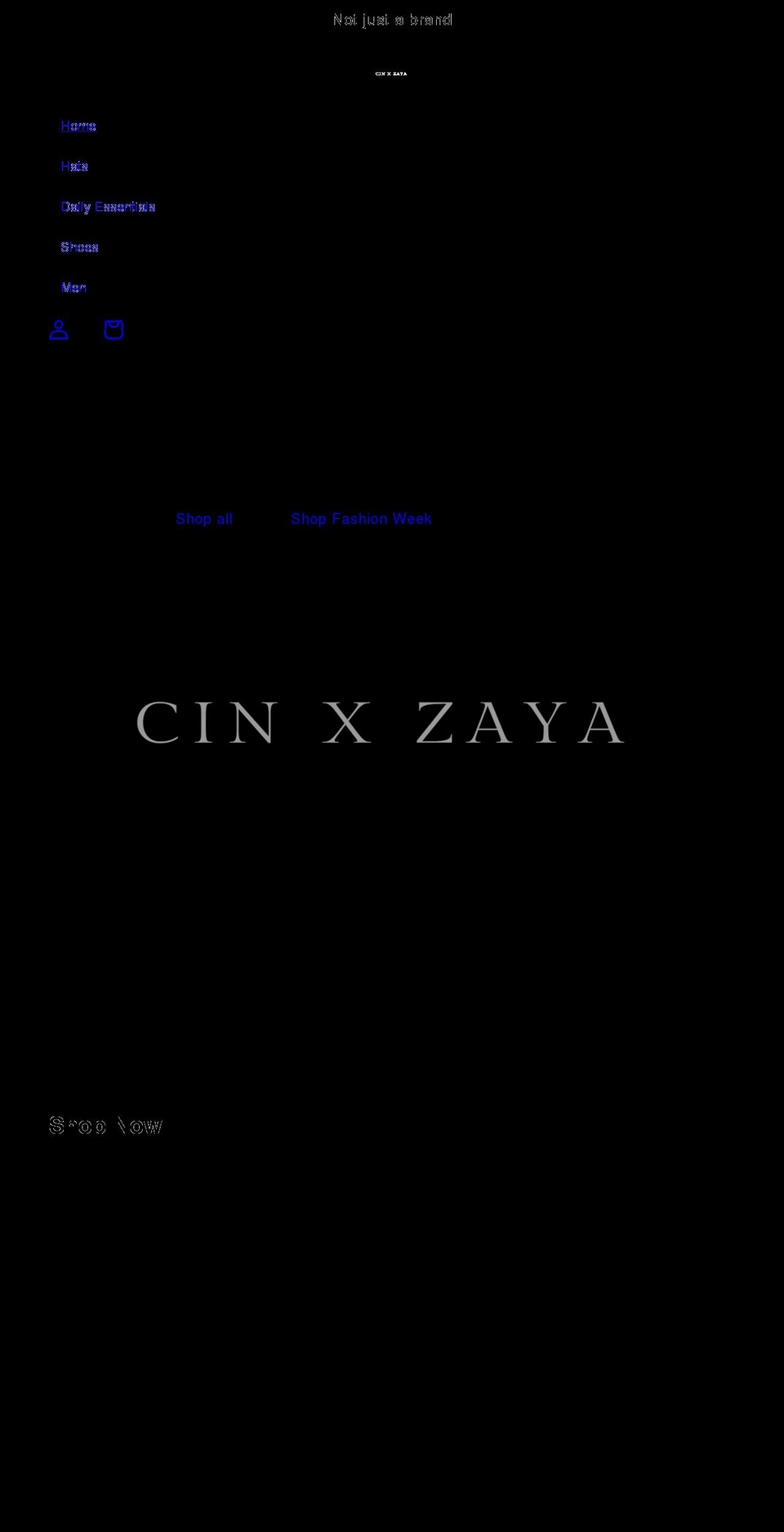 luxzaya.com shopify website screenshot