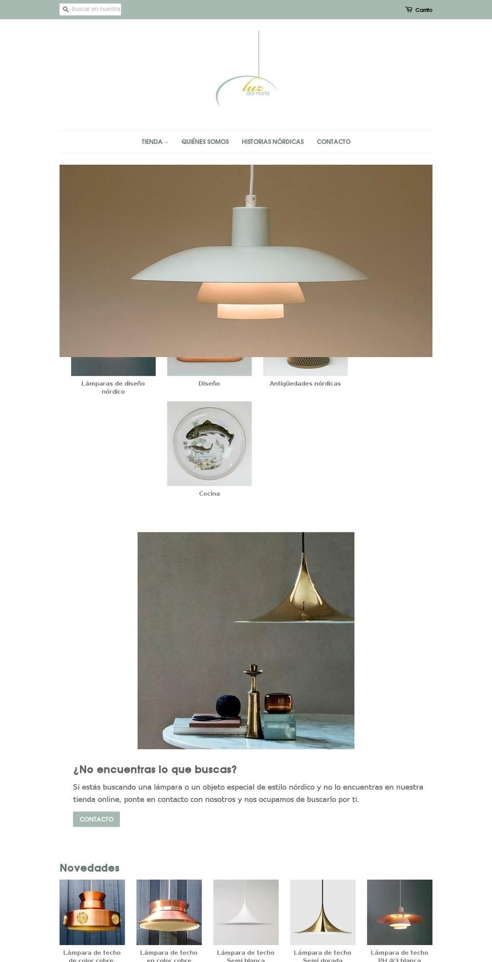 luz-del-norte.com — Shopify storefront screenshot
