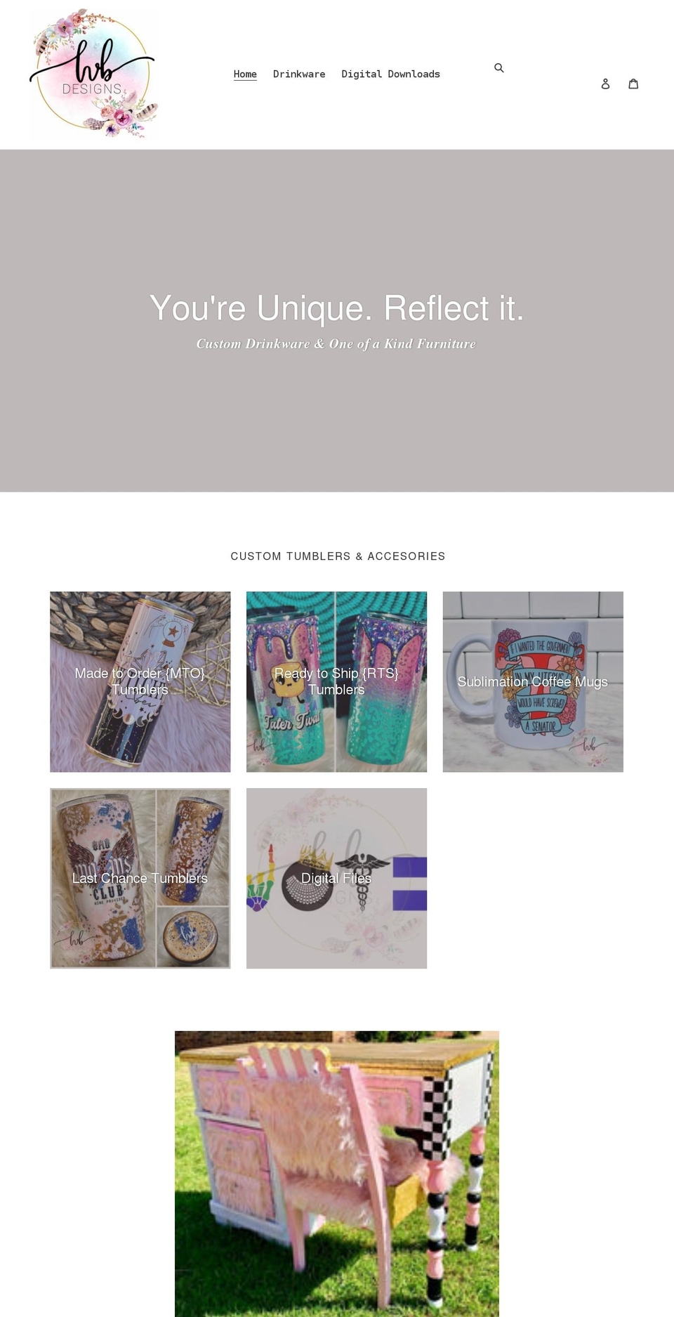 lvbdesign.com shopify website screenshot