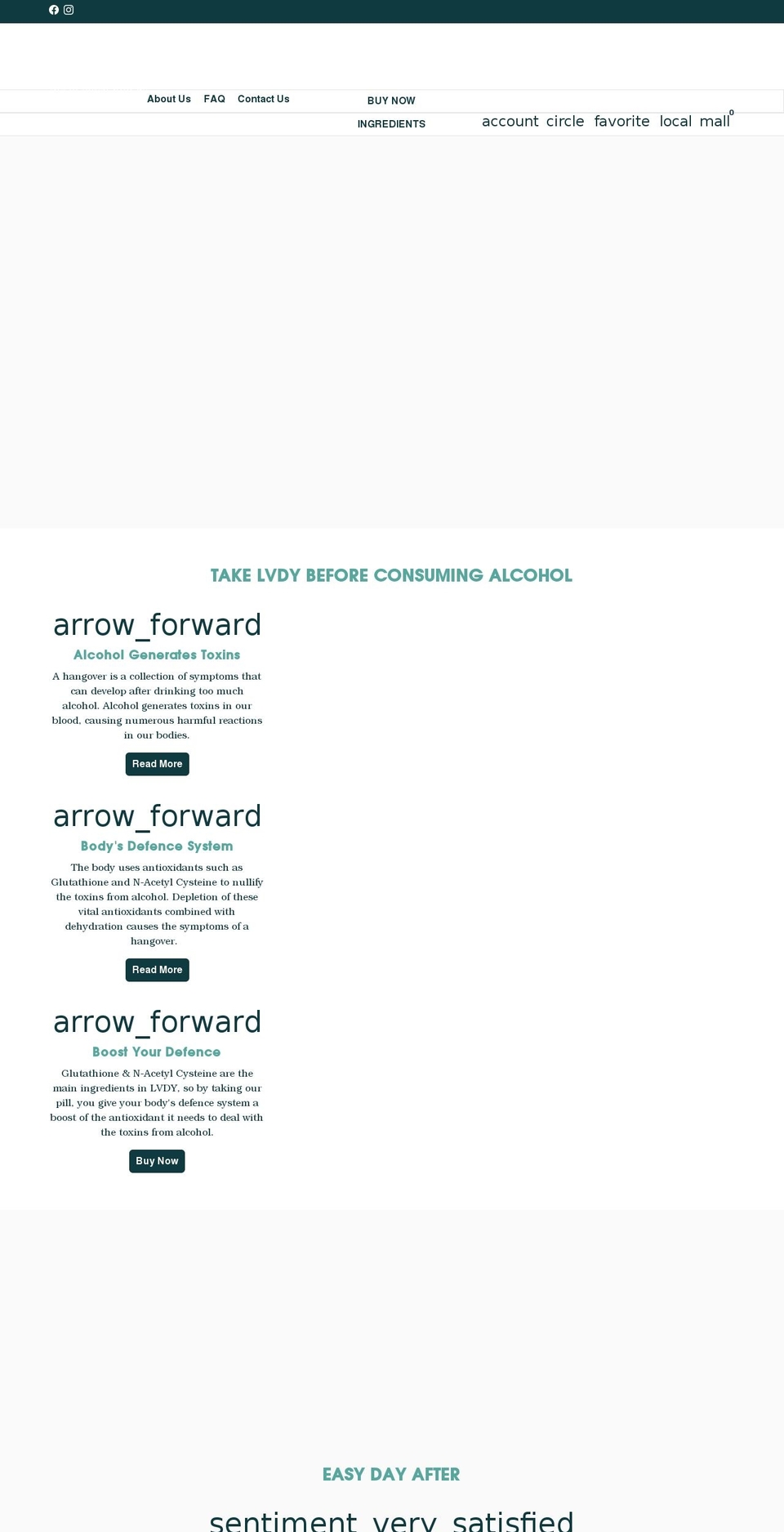 lvdy.co.uk shopify website screenshot
