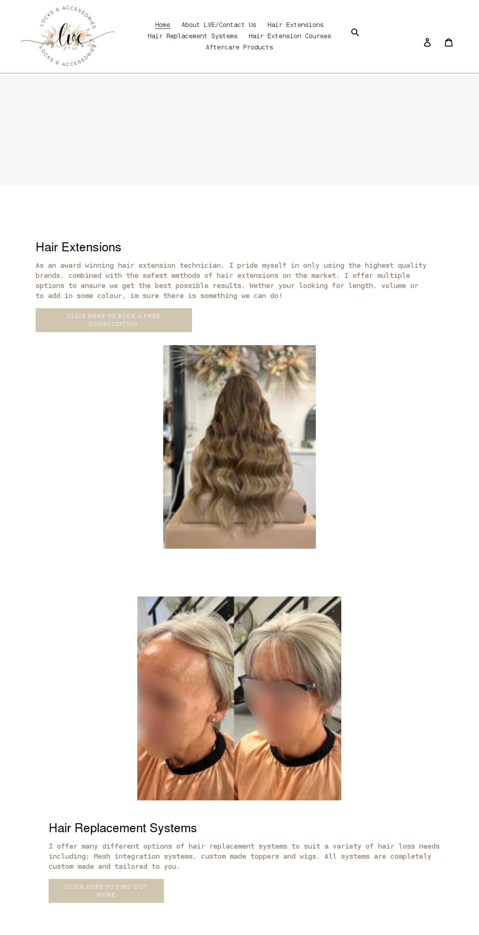 lve-locks-accessories.com shopify website screenshot