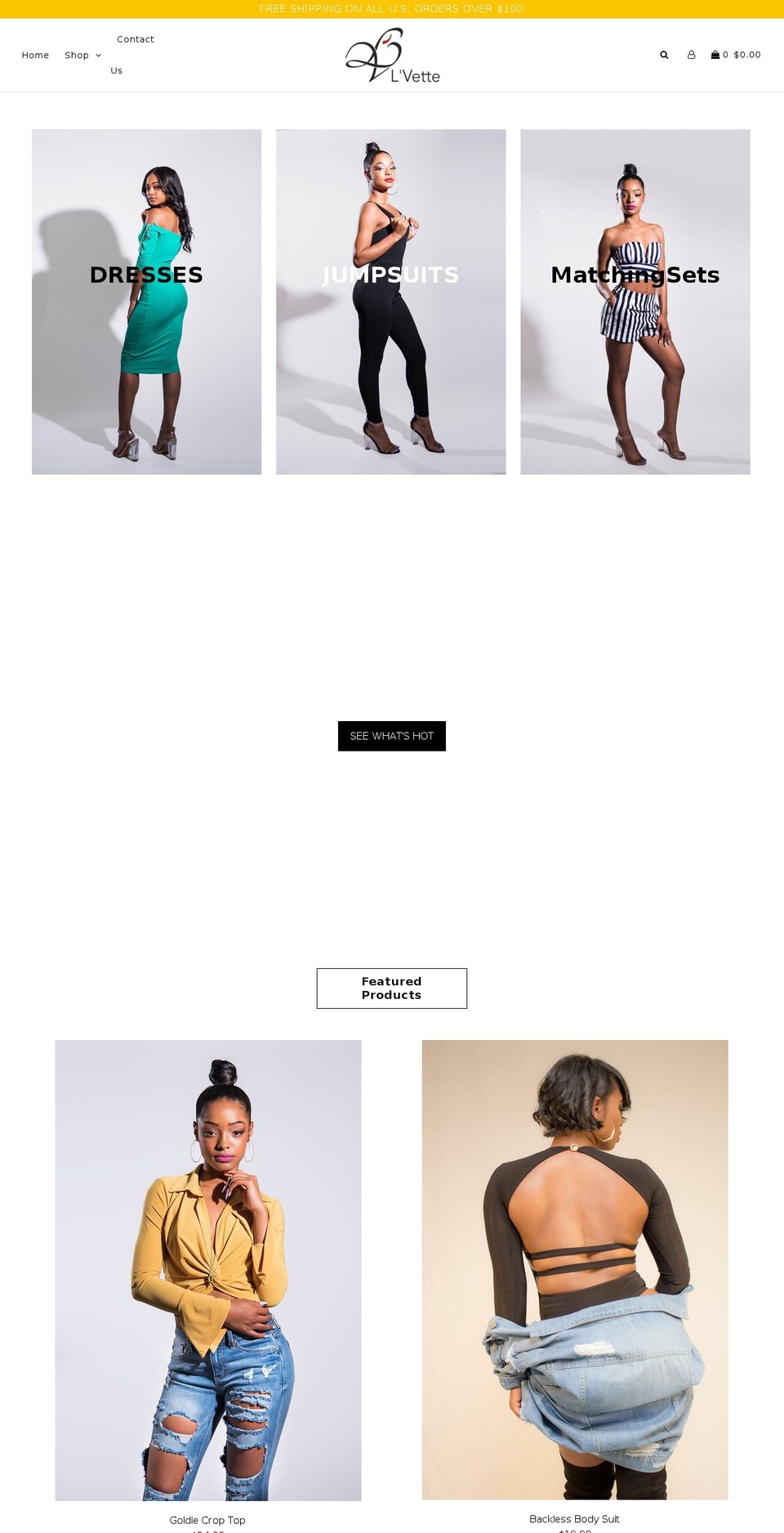 lvette.com — Shopify storefront screenshot