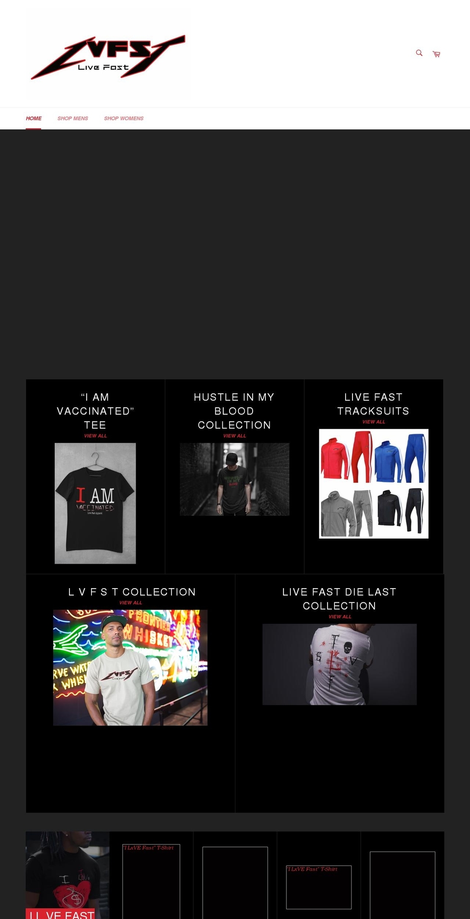 lvfstapparel.com shopify website screenshot