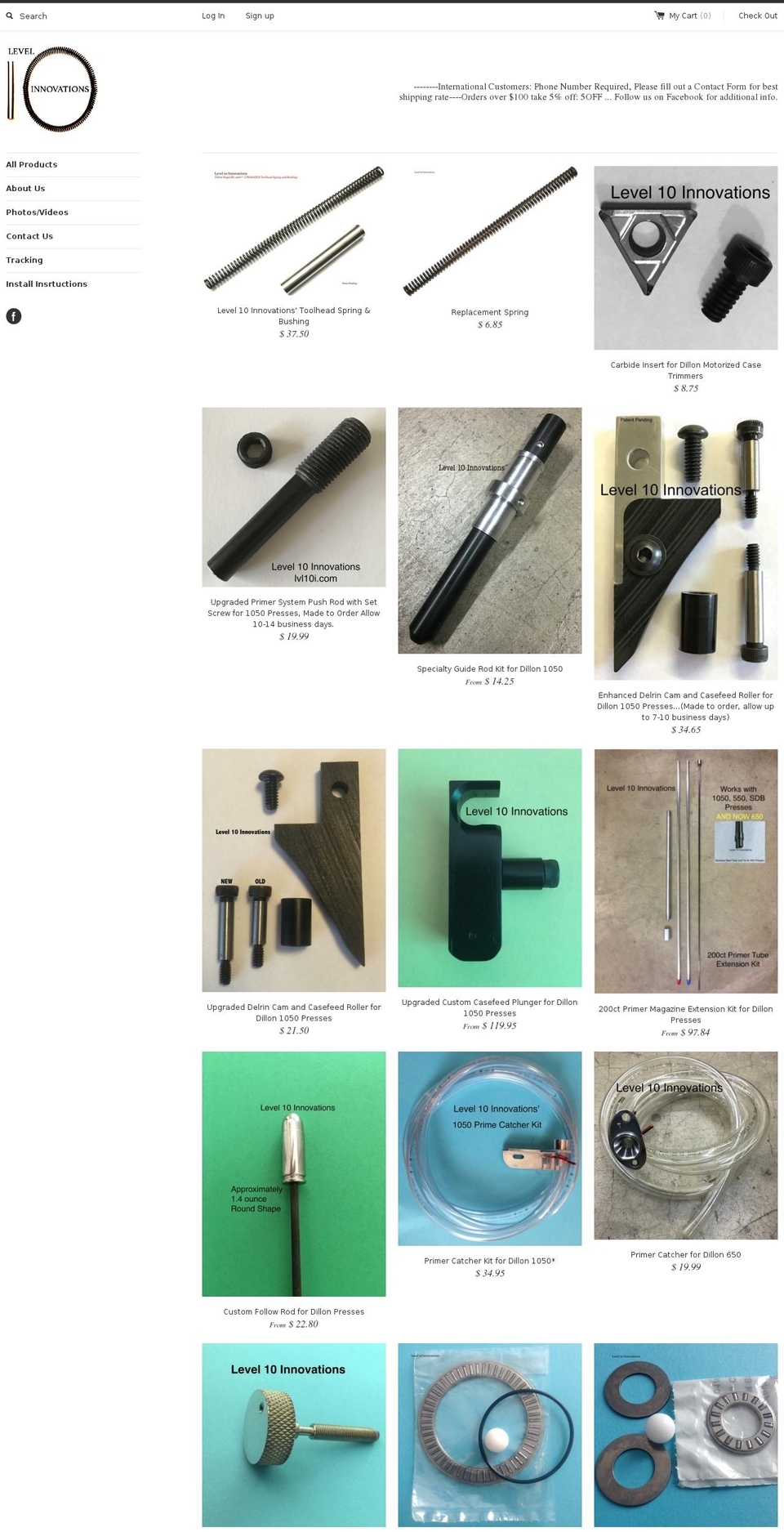 lvl10i.com shopify website screenshot