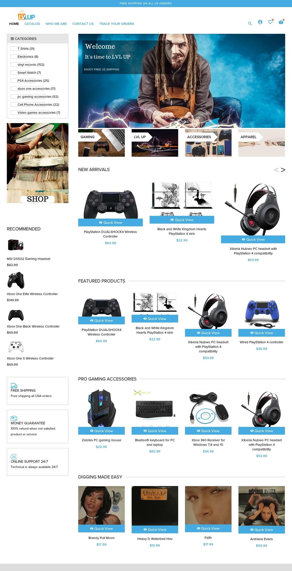 lvlupllc.com shopify website screenshot