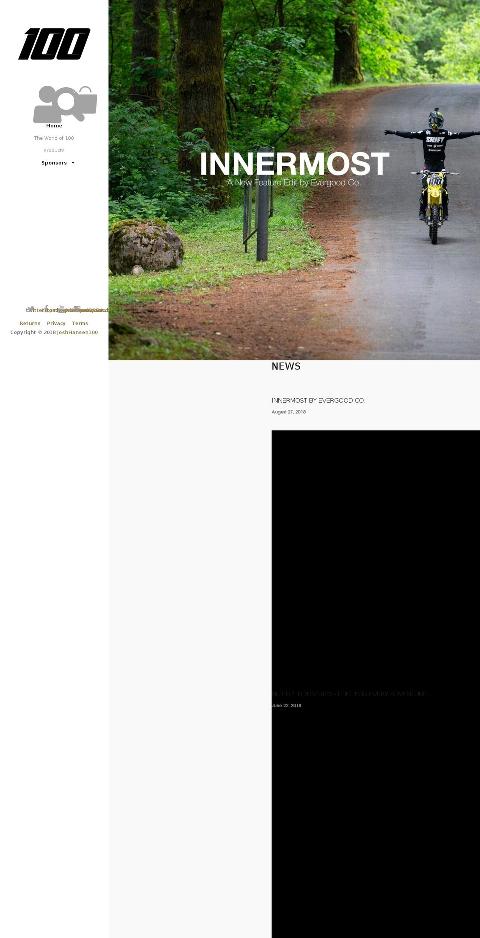 lvn100.com — Shopify storefront screenshot