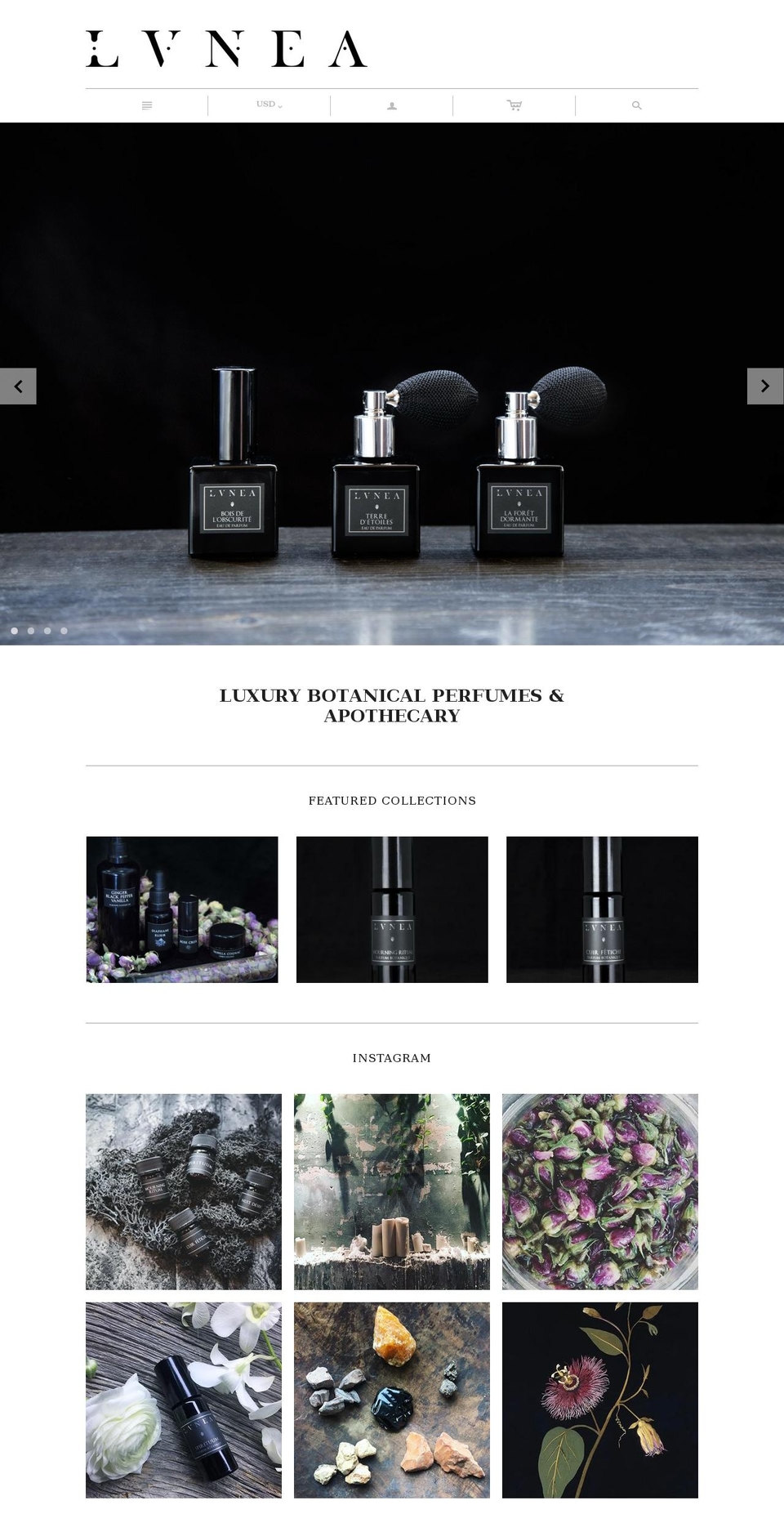 lvnea.com shopify website screenshot