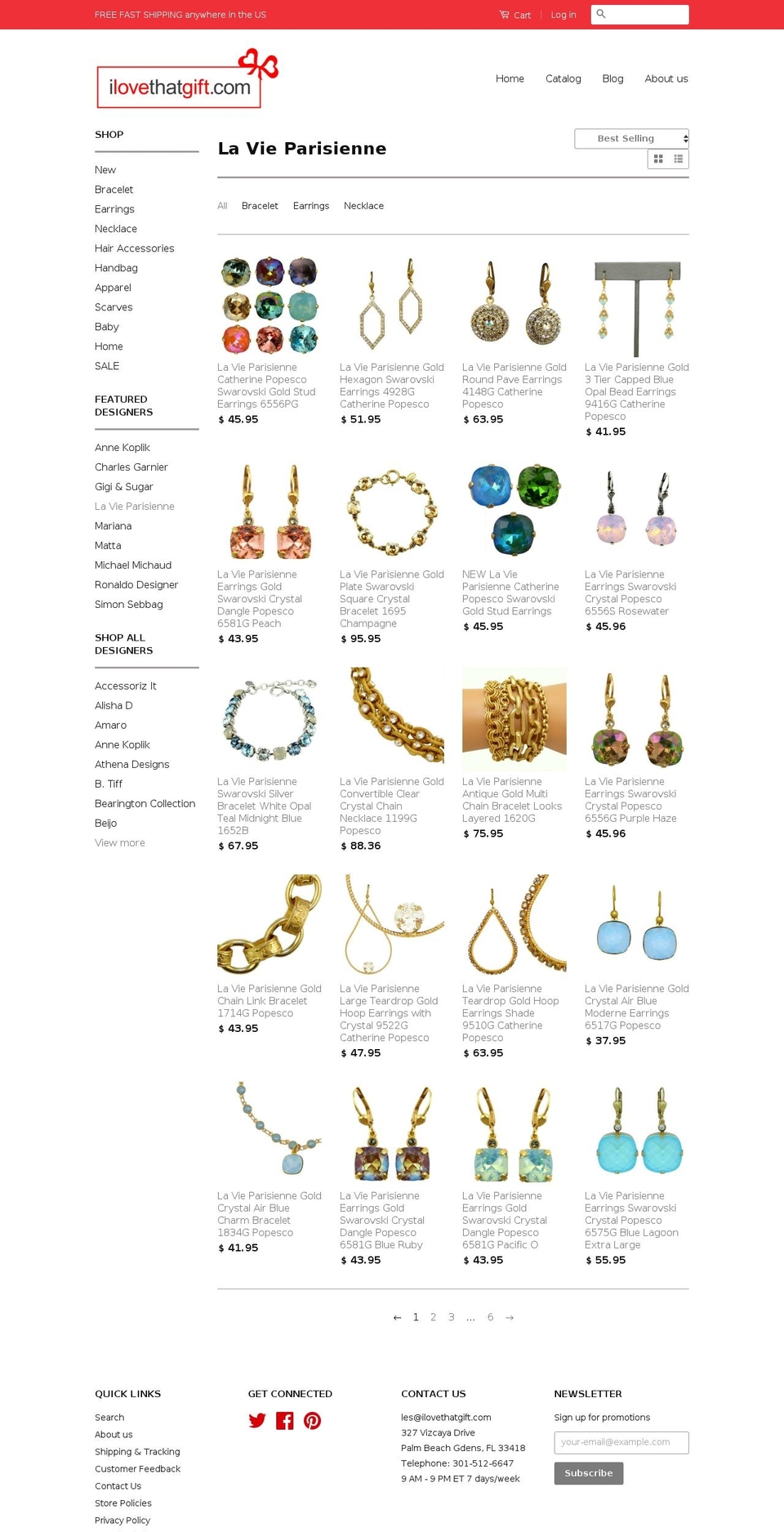 lvparisienne.com — Shopify storefront screenshot