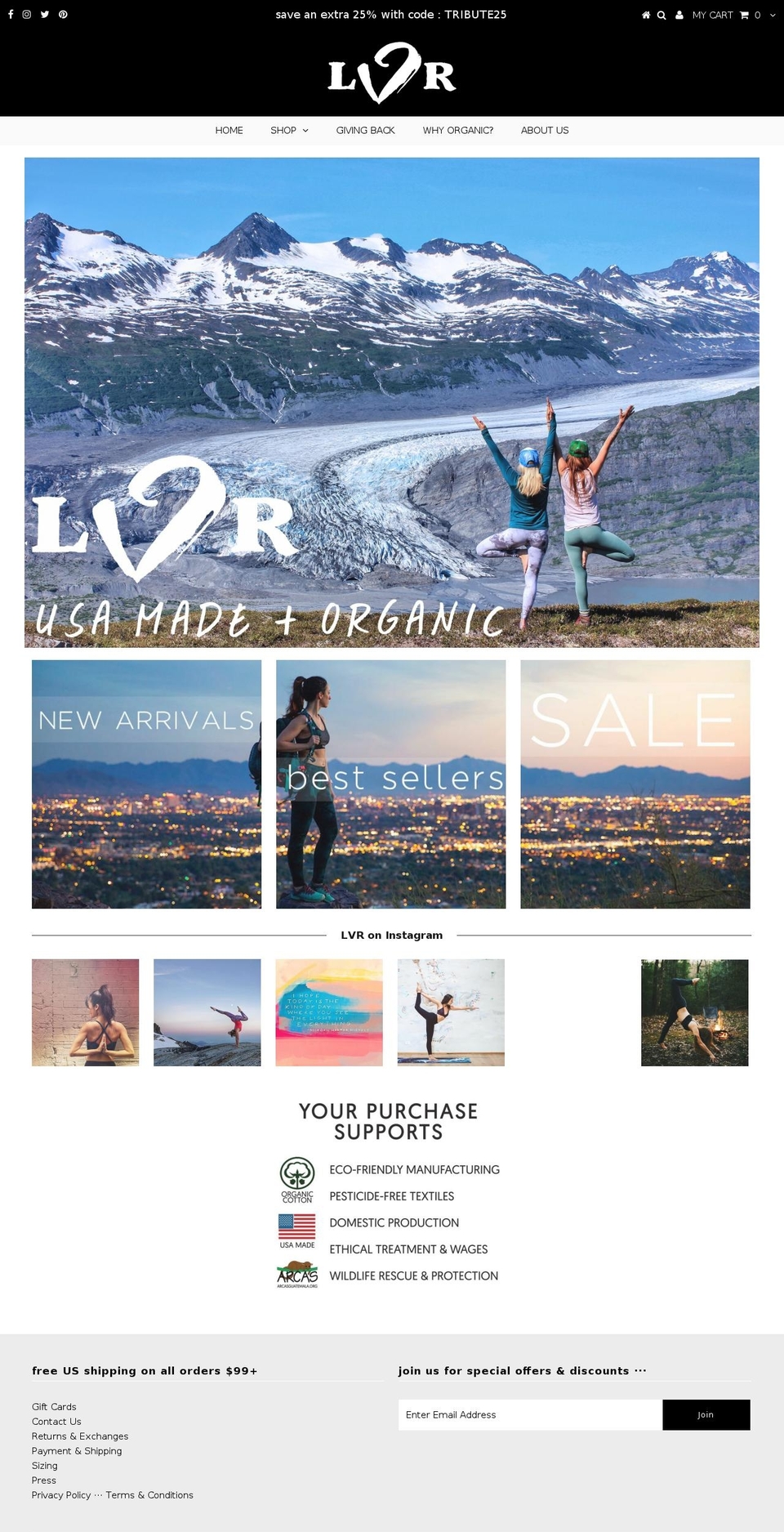 lvrbrand.com — Shopify storefront screenshot