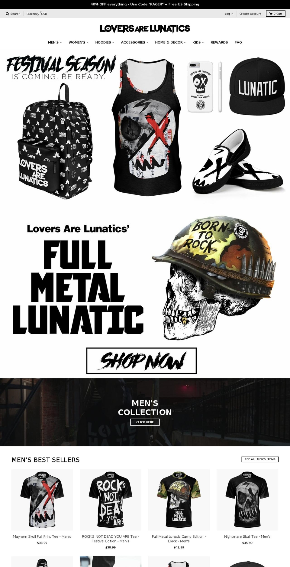 lvrsrlntcs.com shopify website screenshot