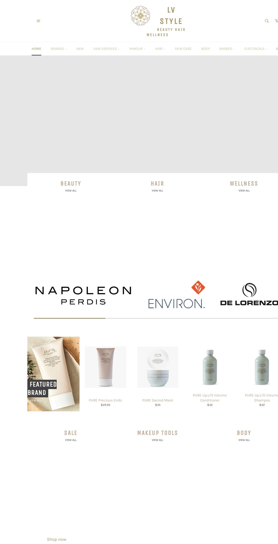 lvstyle.com.au shopify website screenshot
