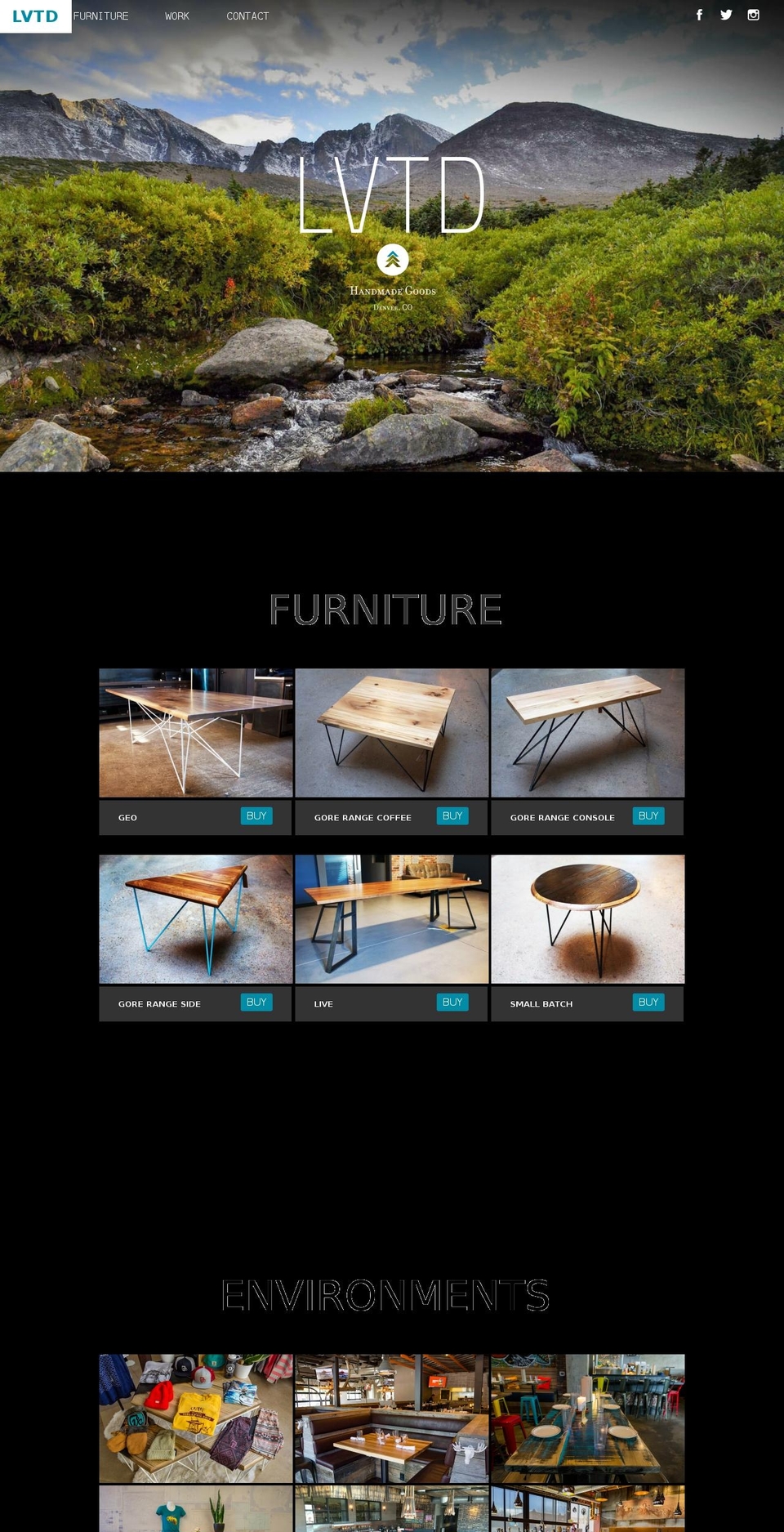 lvtddesign.com shopify website screenshot