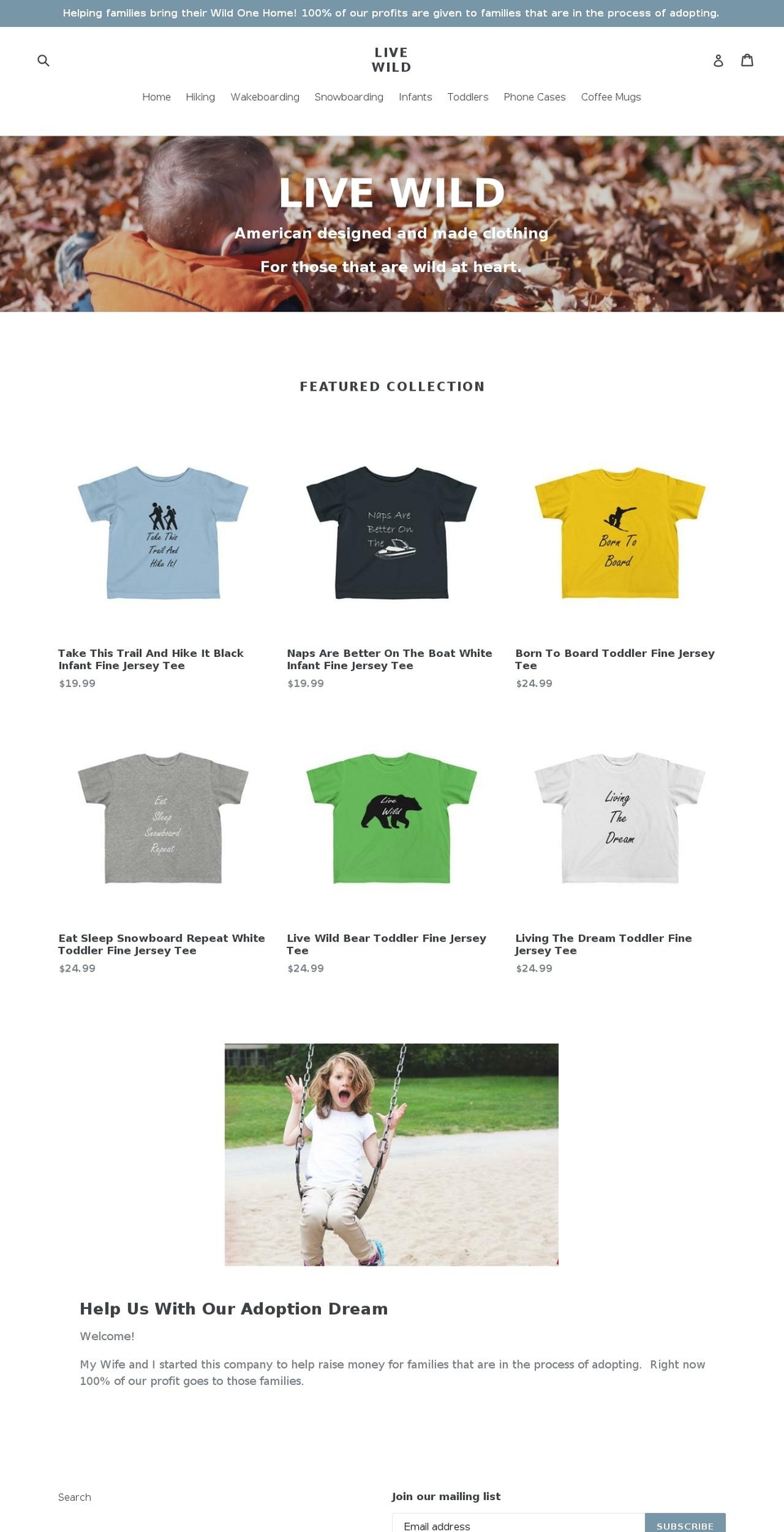 lwtees.com shopify website screenshot