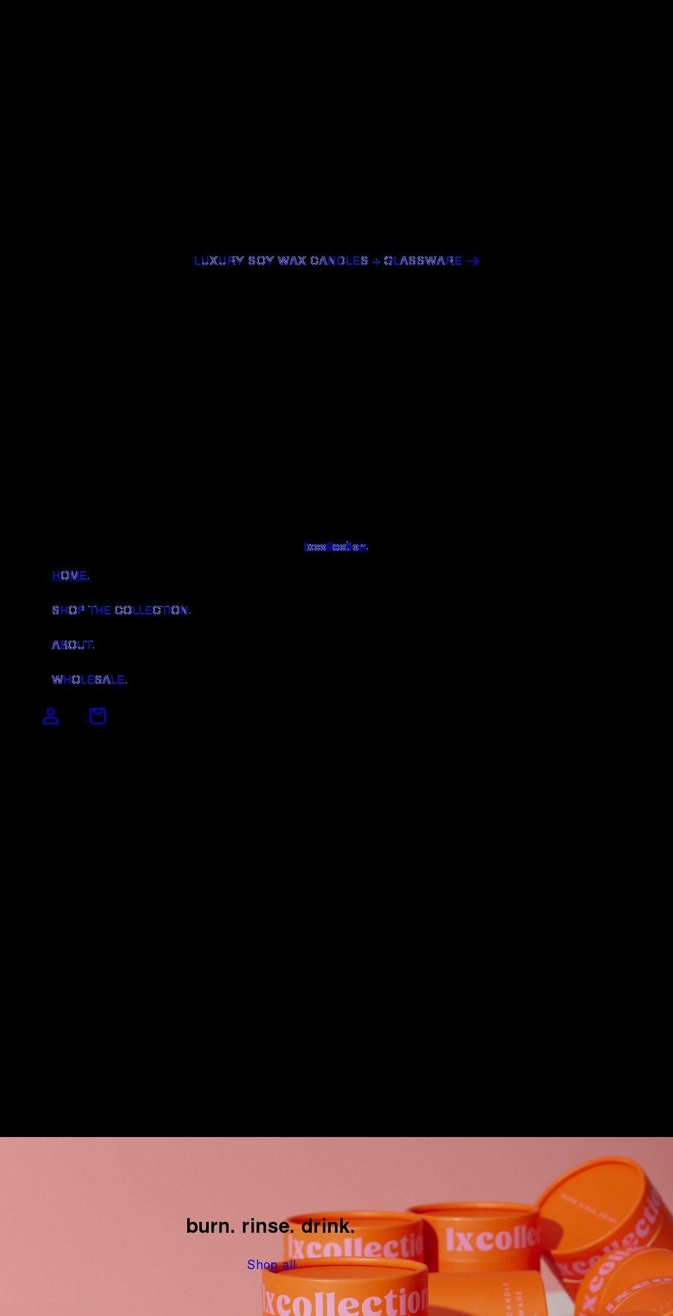 lxcollection.com.au shopify website screenshot