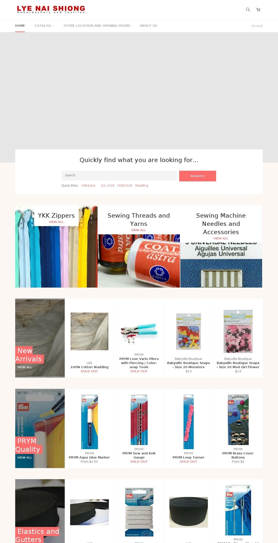 lyenaishiong.com shopify website screenshot