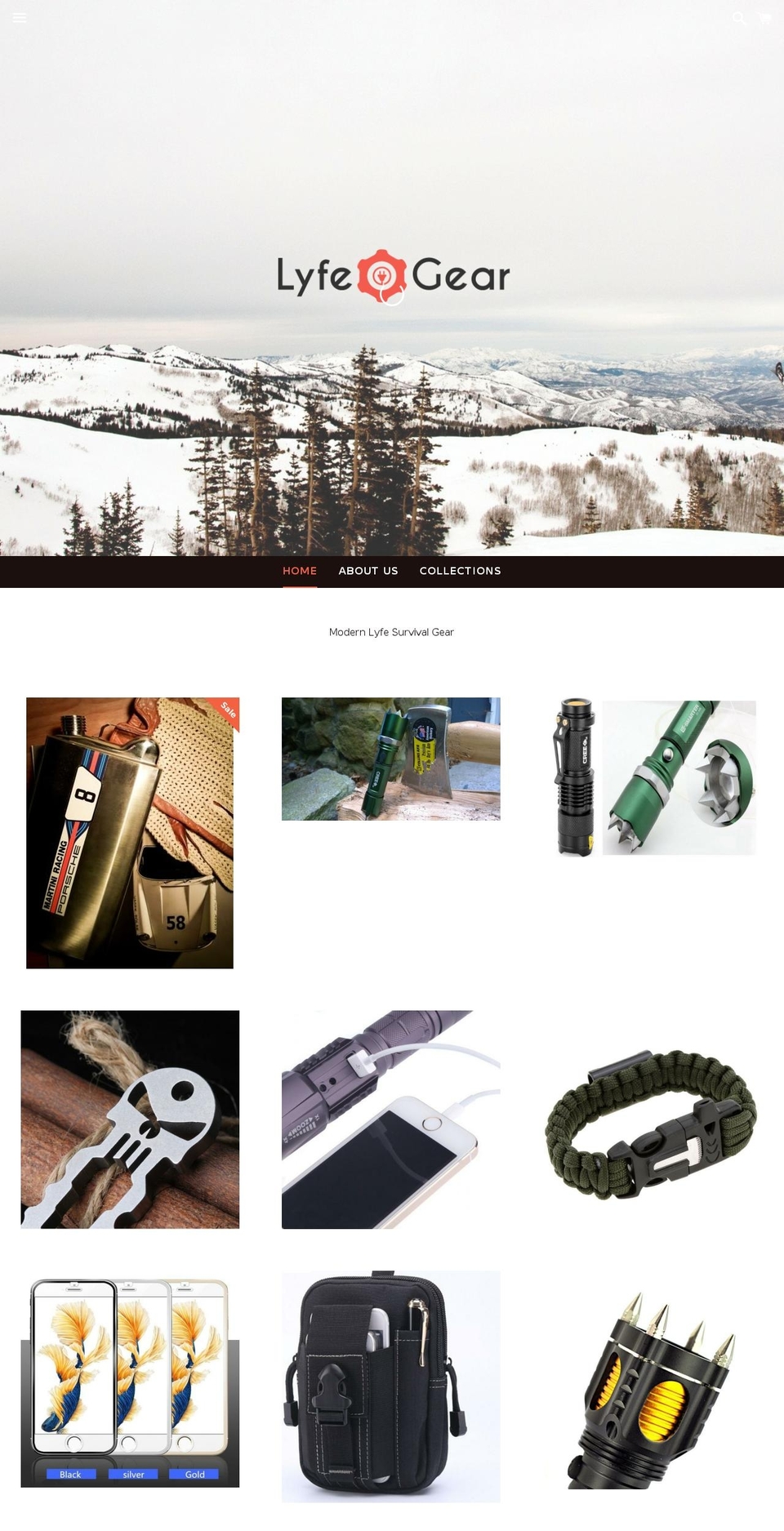 lyfegear.com shopify website screenshot