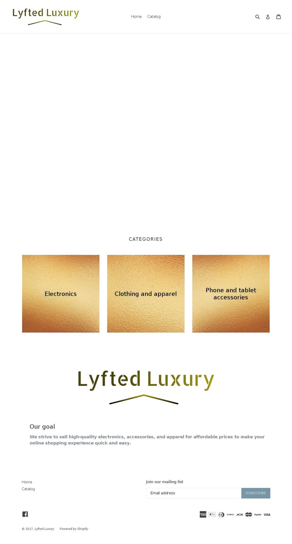 lyftedluxury.com shopify website screenshot