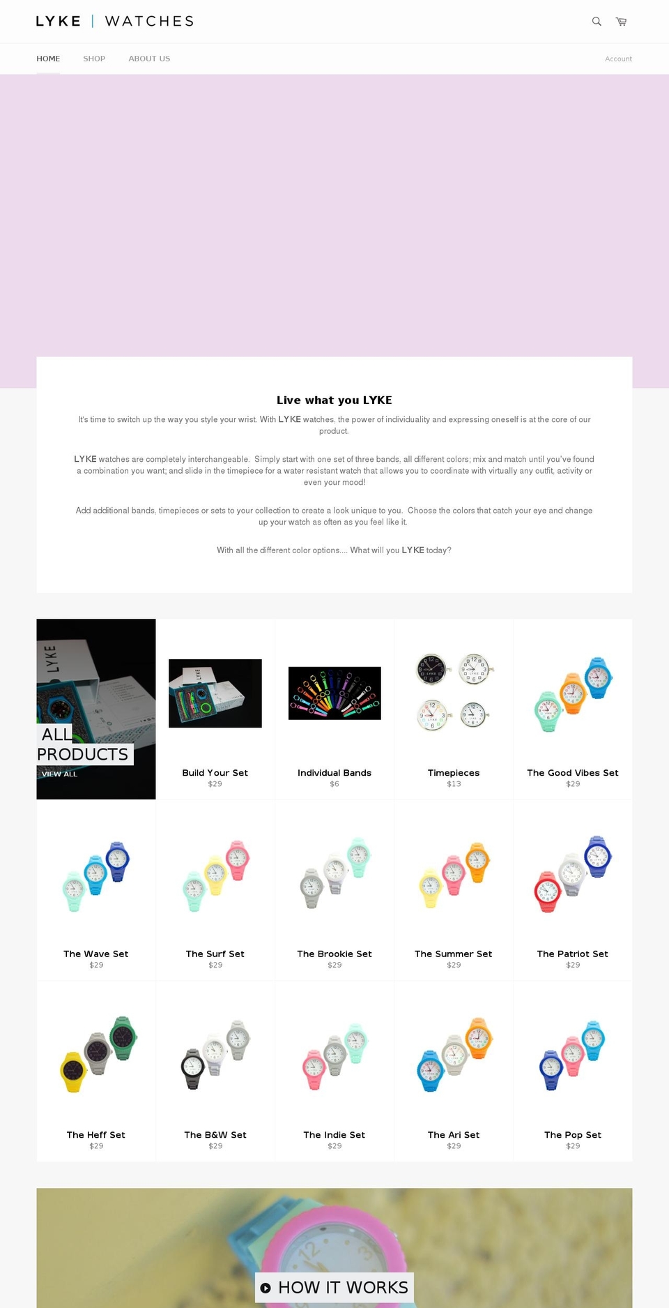 lyke.life shopify website screenshot