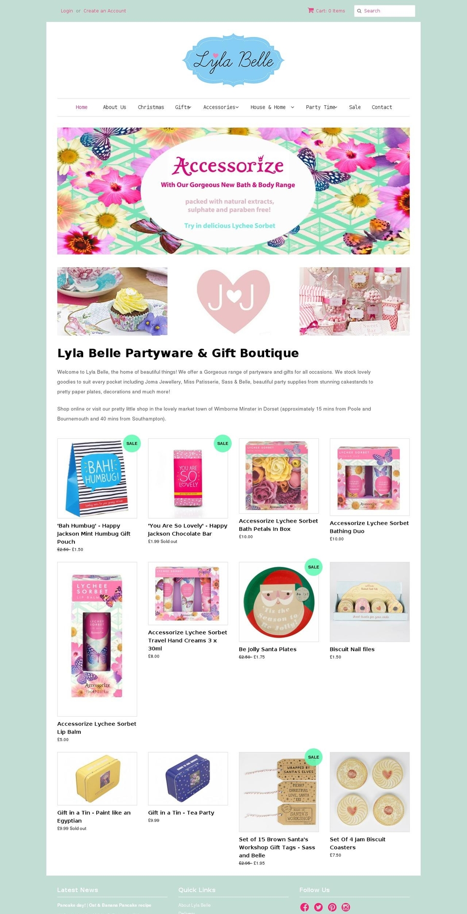 lyla-belle.com shopify website screenshot
