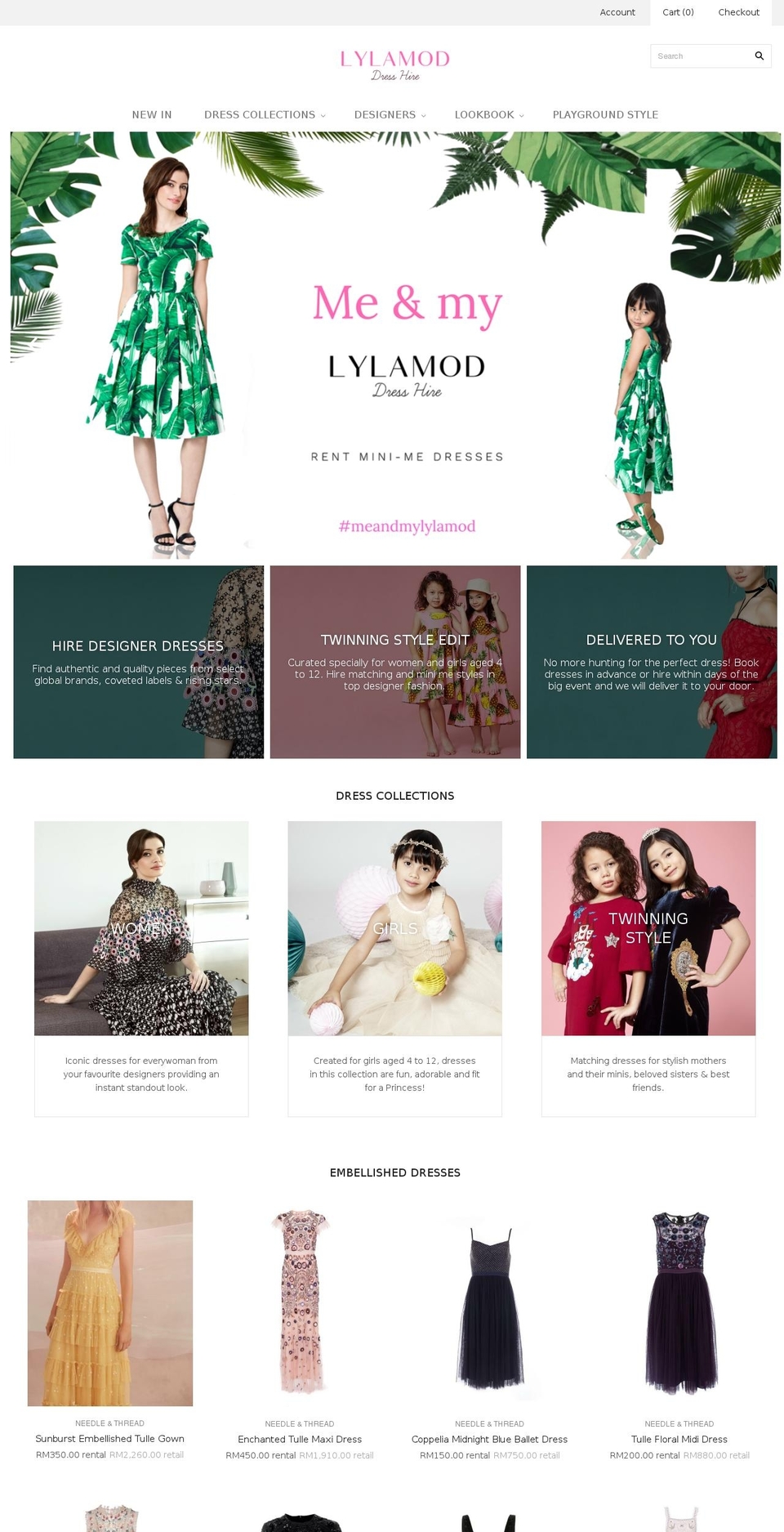 lylamod.com — Shopify storefront screenshot